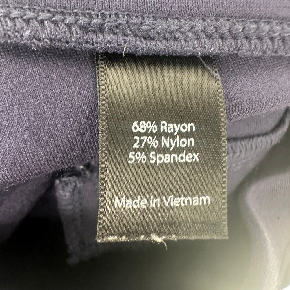 Betabrand Women's Navy Cropped Straight Yoga Pants Medium - Picture 6 of 7